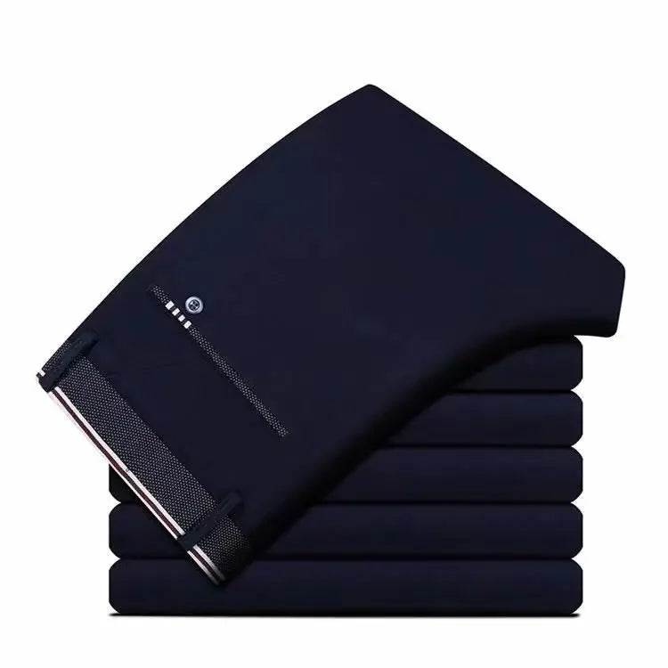 Black Suit Pants for Men Spring and Autumn Stretchy and Non-Ironing Office Trousers Slim Fit Formal Pants for Men Dress Pants