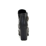 Women's Ankle Boots Women Platform High Heels Fashion Buckle Side Zipper Autumn Winter Women's Ankle Boots Size 33-43