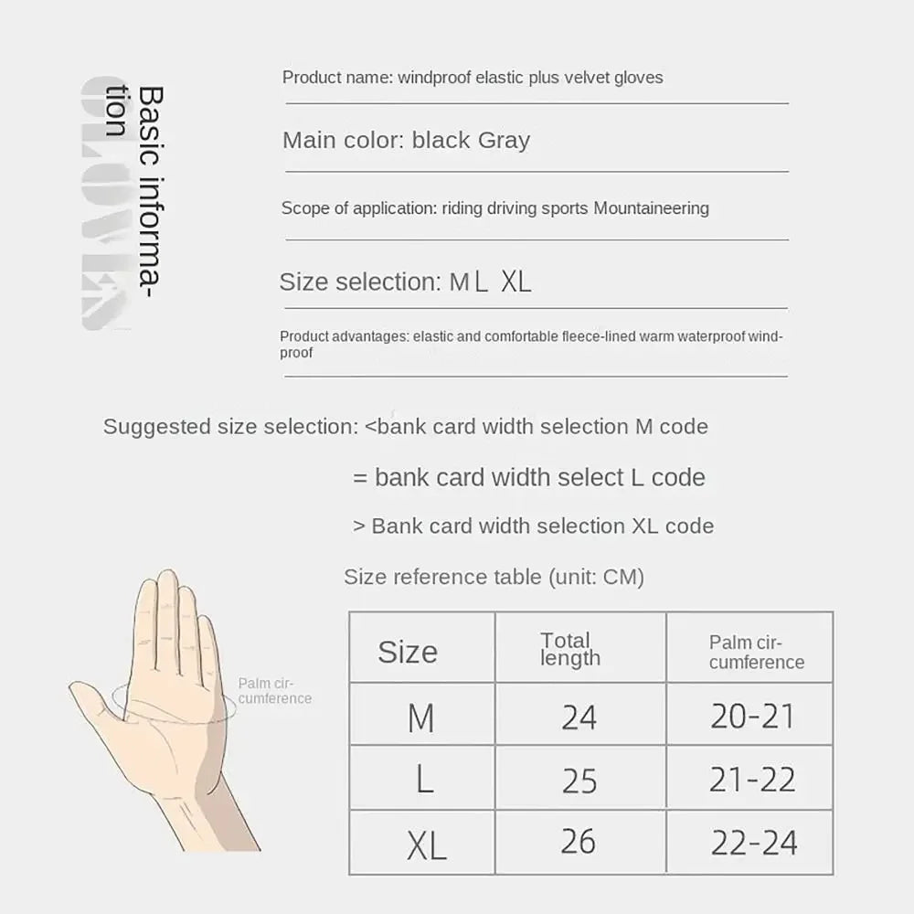 Autumn Winter Outdoor Cycling Gloves Gym Fitness Sports Running Warm Touch Screen Nonslip Gloves Motorcycle Gloves Men Women