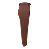 Elegant Women Pants Casual High Waisted Straight Pants Korean Fashion Solid Color Trousers Office Lady Baggy Pants Pantalones