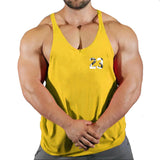 Sleeveless Sweatshirt Muscular Man Gym Shirt Man Men's Clothes Top for Fitness Vests Stringer Clothing Bodybuilding Vest Singlet