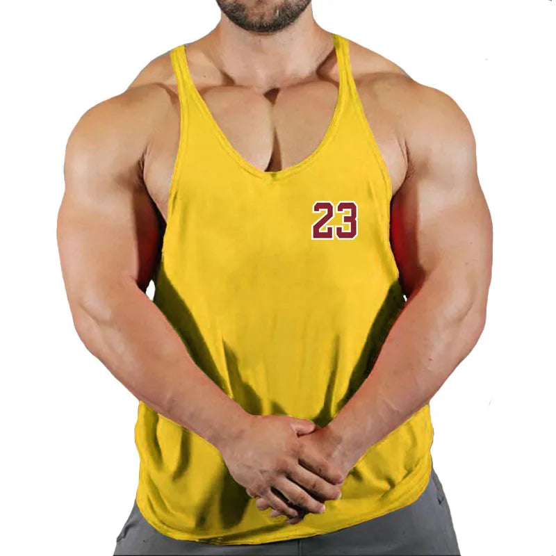 Sleeveless Sweatshirt Muscular Man Gym Shirt Man Men's Clothes Top for Fitness Vests Stringer Clothing Bodybuilding Vest Singlet