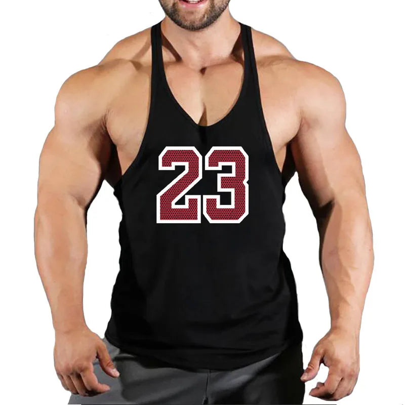 Sleeveless Sweatshirt Muscular Man Gym Shirt Man Men's Clothes Top for Fitness Vests Stringer Clothing Bodybuilding Vest Singlet
