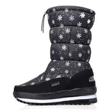 Platform Snow Boots Female Plus Size 42 White Women Boots Winter Shoes Warm Plush Mid-calf Boots Waterproof Rubber Non-slip