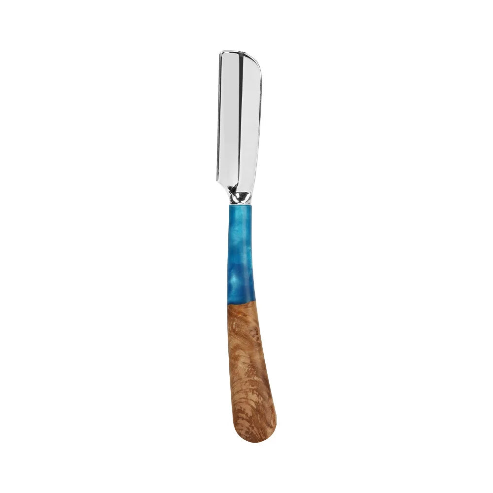 1Pc New Pro Wood Handle Baber Straight Razor Manual Zinc Alloy Beard Shaving Knife Holder For Men Salon Hair Removal Tools