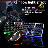 New Wired Keyboard and Mouse Set Usb Luminous Mechanical Keyboard and Mouse Set for PC Laptop Computer Game Office