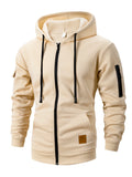 2025 New Autumn Men Sweatshirts Long Sleeve Jacket Hoodie Zipper Closure Jacket Male Hoodies Sweatshirt Slim Fit Male Clothing