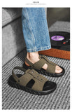 Brand Classic Mens Sandals Summer Genuine Leather Sandals Men Outdoor Casual Lightweight Sandal Fashion Men Sneakers
