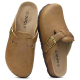 Asgard Unisex Vegan Leather Clogs Fashion Non-slip Cork Footbed Mules Slippers With Arch Support Lady Cozy Casual Potato Shoes