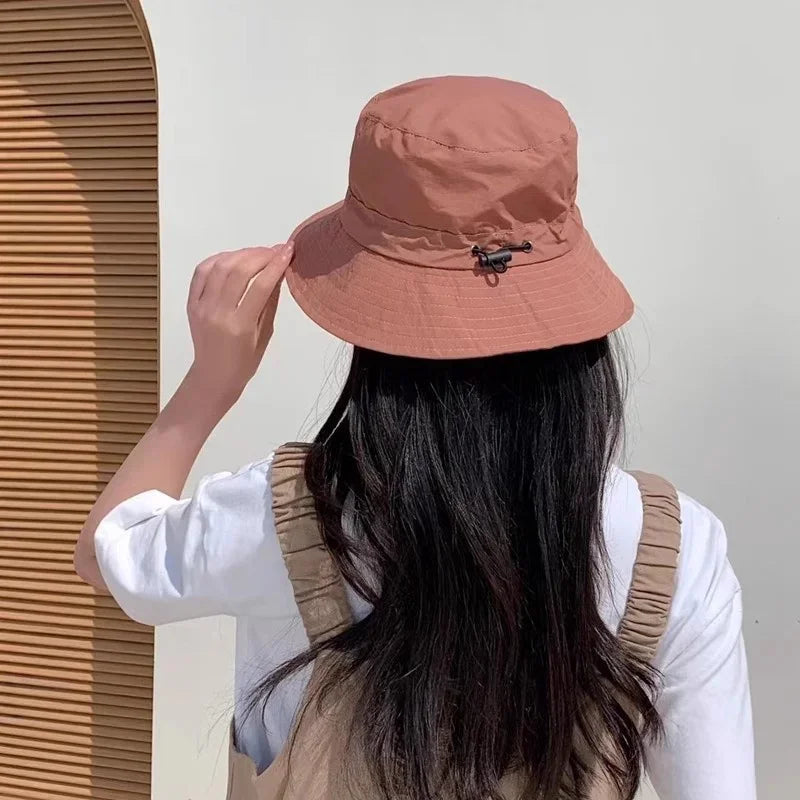 Quick Drying Fisherman Caps Women Men Outdoor Sun Anti-UV Protection Panama Hats Waterproof Camping Foldable Bob Bucket Sunhats