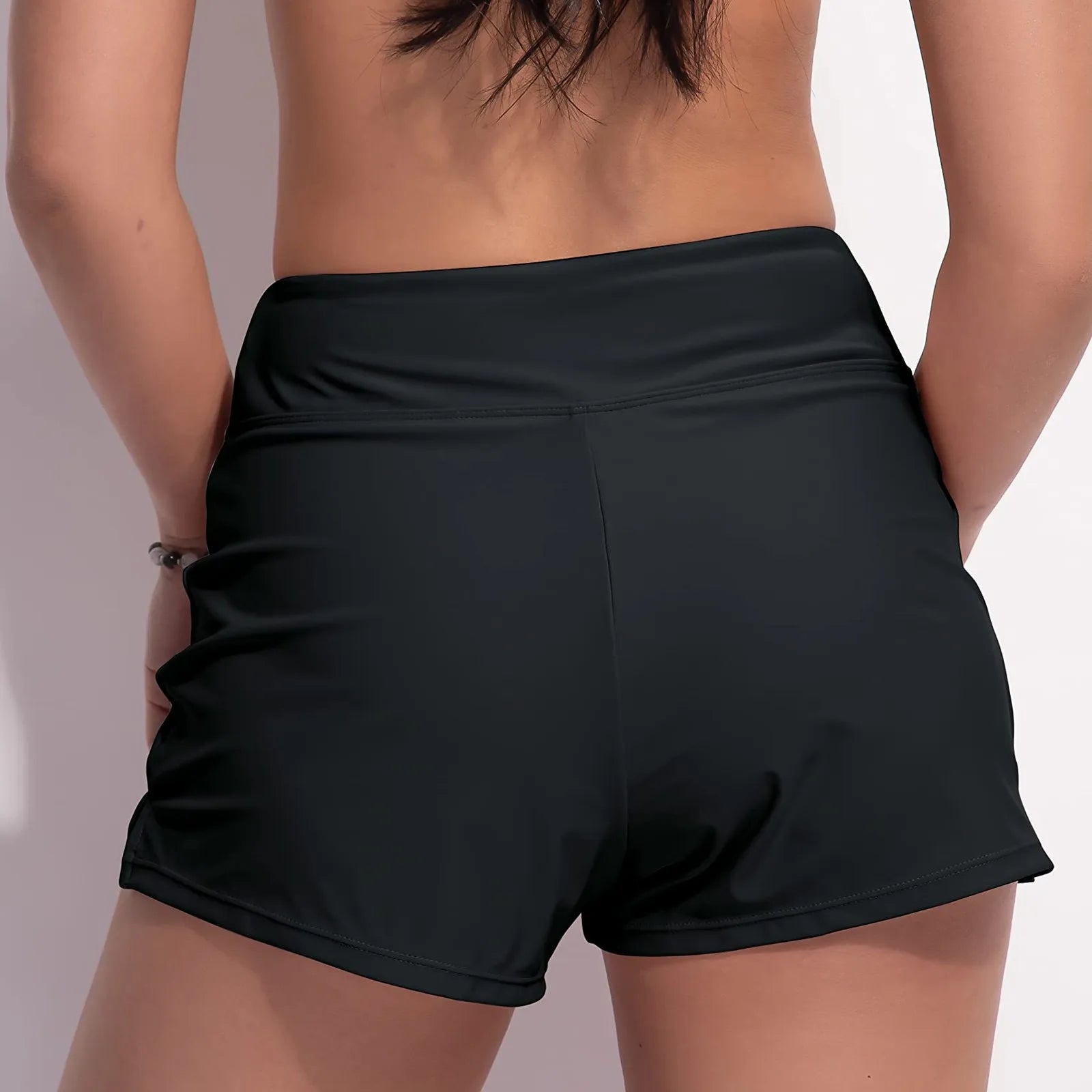 2024 Women Swimsuit Panties Swimwear Beach Shorts High Waist Stretch Sports Tankini Bottoms Menstrual Leakproof Swim Shorts
