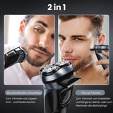 Sejoy 3D Floating Electric Shaver for Men Rechargeable Electric Razor Shaving Machines Mens with Electric Hair Trimmers