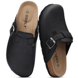 Asgard Unisex Vegan Leather Clogs Fashion Non-slip Cork Footbed Mules Slippers With Arch Support Lady Cozy Casual Potato Shoes