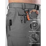 Mens Cargo Hiking Shorts Water Resistant Quick Dry Lightweight Breathable Tactical Shorts with Nylon Belt
