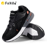 FitVille Men's Walking Shoes Extra Wide Lightweight Sneakers for Flat Feet Arch Fit Heel Pain Relief Non-Slip Running Shoes