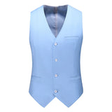 Vest for Men 17 Colors Solid Color Slim Single Breasted Waistcoat Business Fashion Casual High Quality Men Clothing Suit Vests