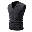 New Men's V-Neck Sleeveless Vest Classic Pullover Knitted Waistcoat Sweater Cardigans Tank Tops Outdoor Streetwear