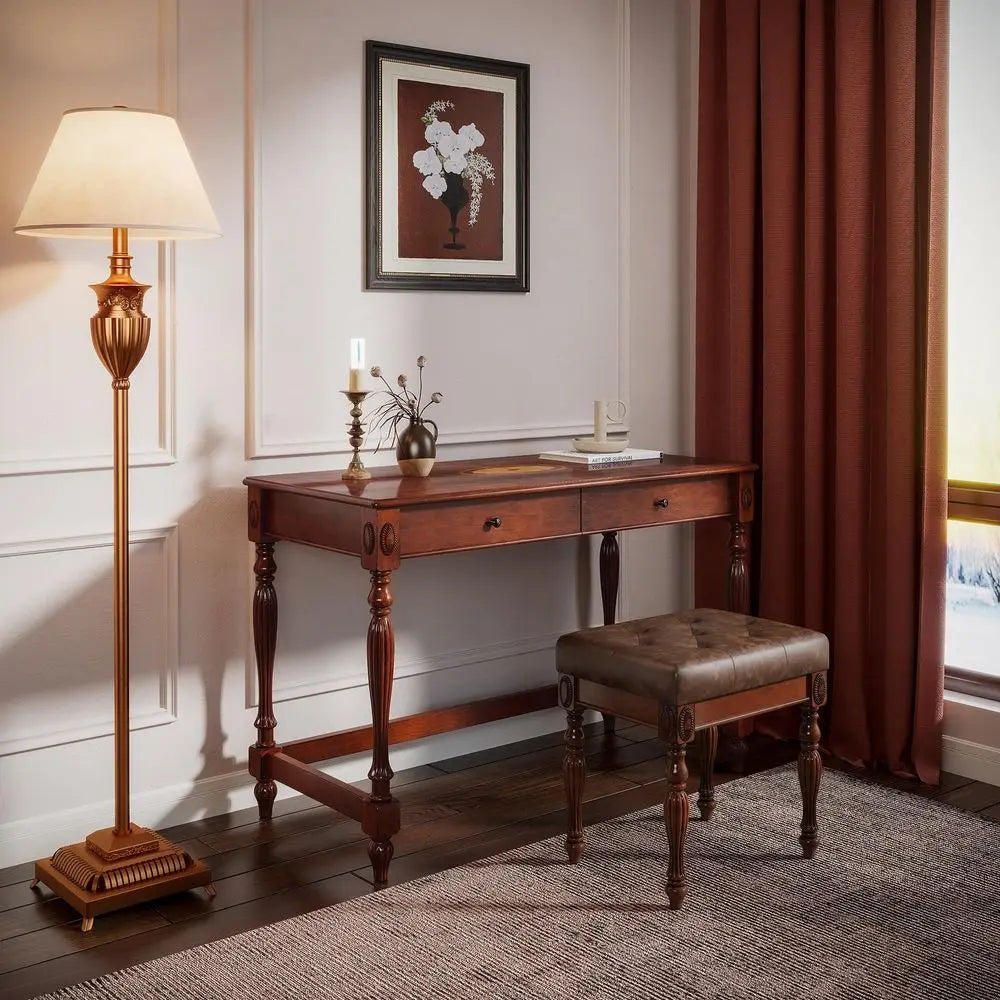 Vanity for Women with Mirror and Lights, 8 Drawers Big Modern Vanity , Transparent Top Vanity Desk with 2 RGB Drawers, with Pow