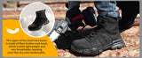 Lightweight Indestructible Steel Toe Safety Work Shoes Puncture Resistant Non Slip Tactical Work Sneakers for Men Women