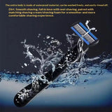 Safety Razor With 3/6/12/18/24/36Pcs 6 Layer Stainless Steel Shaving Cartridges For Men Women Hair Removal Shaving▪