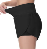 THE GYM PEOPLE Women’s Quick Dry Running Shorts Mesh Liner High Waisted Tennis Workout Shorts Zipper Pockets