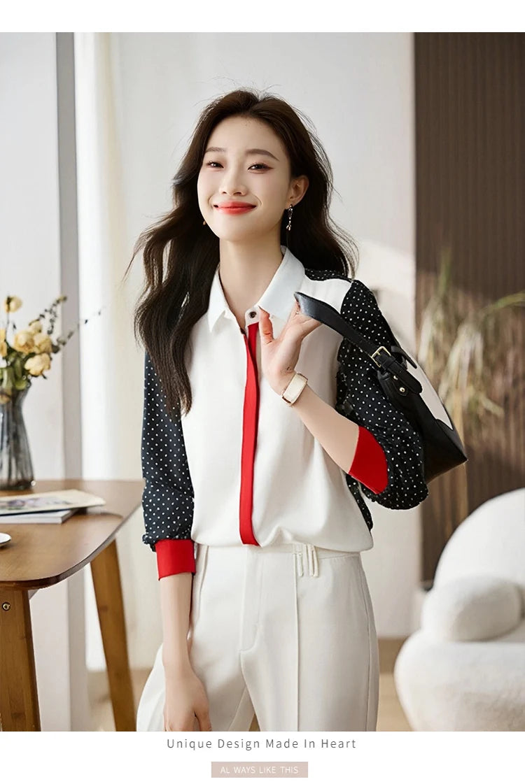 New elegant Women Blouses ladies shirts Blusas Mujer Long Sleeve Shirts causal Tops