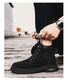 Ankle Boots Men Retro Work Shoes Autumn Winter Thick Bottom High Top Outdoor Boots Leather Waterproof High Quality Chelsea Boots