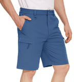 Men's Quick Dry Cargo Shorts Summer Waterproof Hiking Shorts Outdoor Multi-pockets Camping Training Work Shorts Man