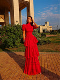 KUXA Chiffon Tulle Pleat Evening Dress Customized Woman Party Dresses Ankle Length Mermaid Formal Prom Gowns For Woman New 2026