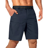 Mens Cargo Hiking Shorts Water Resistant Quick Dry Lightweight Breathable Tactical Shorts with Nylon Belt