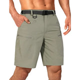 Mens Cargo Hiking Shorts Water Resistant Quick Dry Lightweight Breathable Tactical Shorts with Nylon Belt