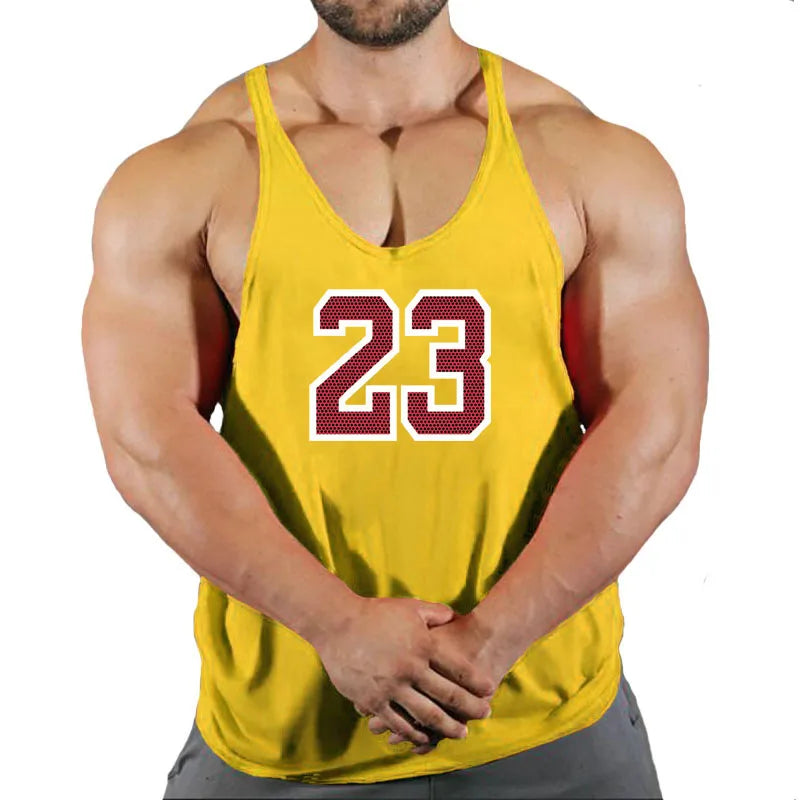 Sleeveless Sweatshirt Muscular Man Gym Shirt Man Men's Clothes Top for Fitness Vests Stringer Clothing Bodybuilding Vest Singlet