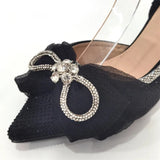 Latest Women's Luxury Diamond Crystal High Heels New Fashion Sandals Party High Heels Elegant Italian Women's Shoes