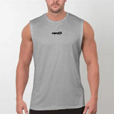 Men's Fitness Tank Tops Europe United States Fashion Brand Round Neck Sports Sleeveless T-shirt Summer Men Mesh Running Vests