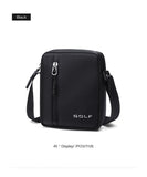 GOLF Mini Shoulder Bag Man Crossbody for Men Black Cross Bag Casual Slim Oxford Small Cell Phone Sling Messeng Bag Lightweight