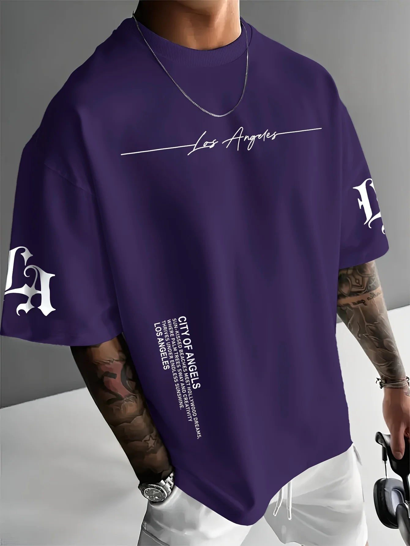 The 2025 summer new men's T-shirt is a casual and fashionable outdoor simple men's top with letter prints