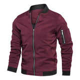 Spring Autumn Men's Windbreaker Jacket Casual Lightweight Jacket For Men Sports Zip Up Coat with Pockets Clothing