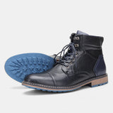 Spring Leather Boots with Zipper Classical Men Boots 2026 Fashion Comfortable Ankle Boots
