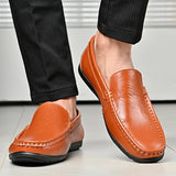 Hot-selling Men's Casual Shoes PU Leather Male Loafers New Arrival Moccasins Light Comfortable Man Driving Wedding Flats Slip-On