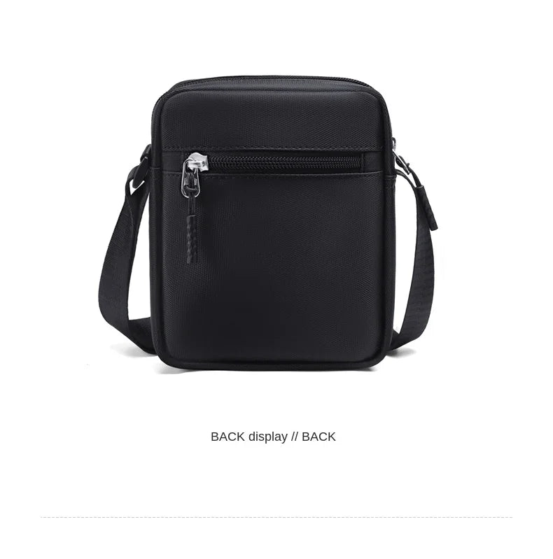 GOLF Mini Shoulder Bag Man Crossbody for Men Black Cross Bag Casual Slim Oxford Small Cell Phone Sling Messeng Bag Lightweight