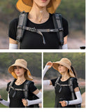 Designer Lightweight Ponytail Hole Visor Hats Summer Bucket Hats for Women Big Brim Outdoor Eye Protection Sunscreen Cap Sun Hat