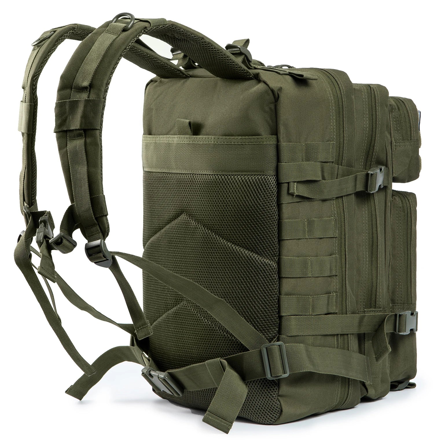 45L Tactical Travel Backpack Molle Large Capacity Multi Pocket Storage Bag Durable Wear Resistant Camping Hiking Trekking Bushcraft Daypack Heavy Duty Rucksack For Men Women Business Trips Mountain Climbing Daily Commute Lugg