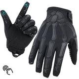 Men and Women Touchscreen Motorcycle Gloves Ice Silk Breathable Non-Slip Skeleton Full-Finger Tactical Gloves