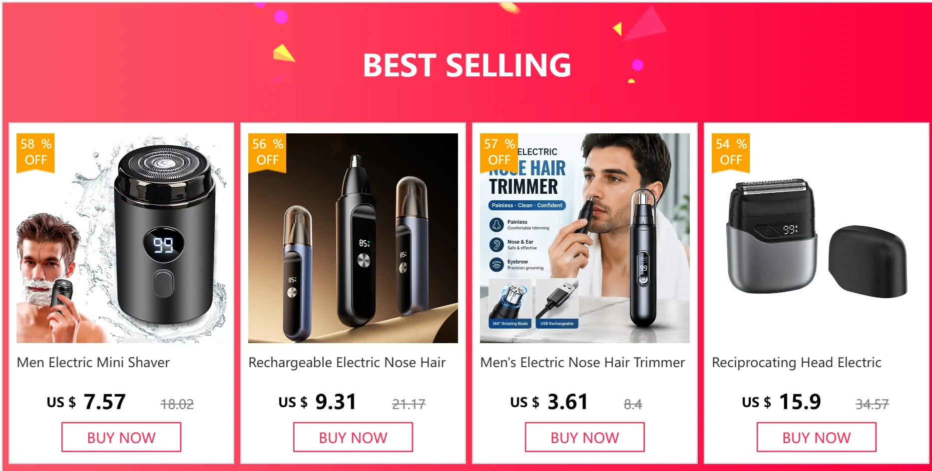 Men Electric Mini Shaver Rechargeable Type-c Charging Car Portable Led Digital Display Wet & Dry Shaver Men Women Home Razor