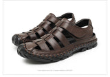 DEKABR Casual Shoes Men Sandals Real Leather Outdoor Mens Summer Sandals Fashion Comfortable Soft Sandals Plus Size 38-48
