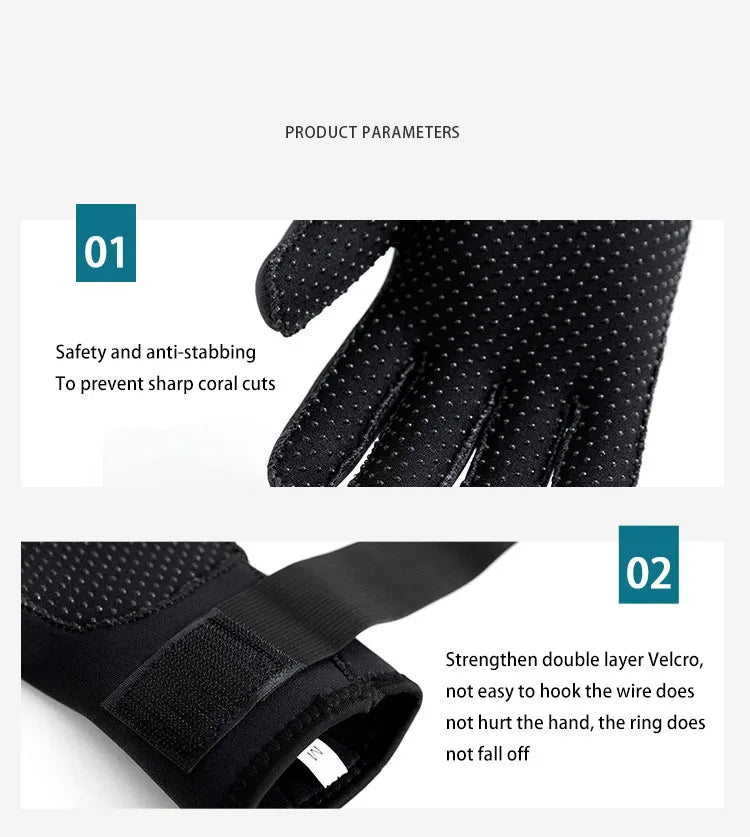 Diving Gloves Socks Head Covers Diving Equipment Wear-resistant Prevent Punctures And Keeps Warm Beachcombing Protective Gear