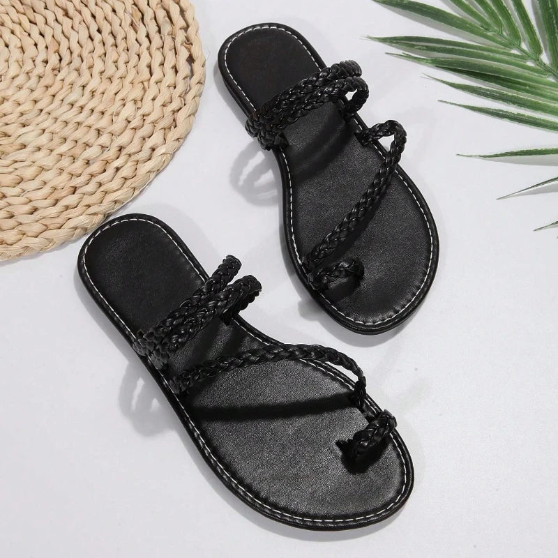 Women's Sandals Flat Sandals Fashion Soft-soled Sandals New Non-slip Sandals for Summer Light Casual Shoes 2025