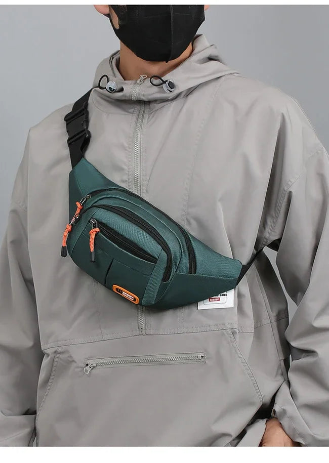 Oxford Waterproof Mobile Waist Bag for Men Women Multifunctional Large Capacity Fanny Pack Wear-resistant Riñoneras Para Hombre