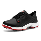 FitVille Men's Wide Toe Box Spiked Golf Shoes, Water‑Resistant Stable Anti‑Slip Outsole, Built‑In Arch Support Lightweight Comfort Golfing Sneakers