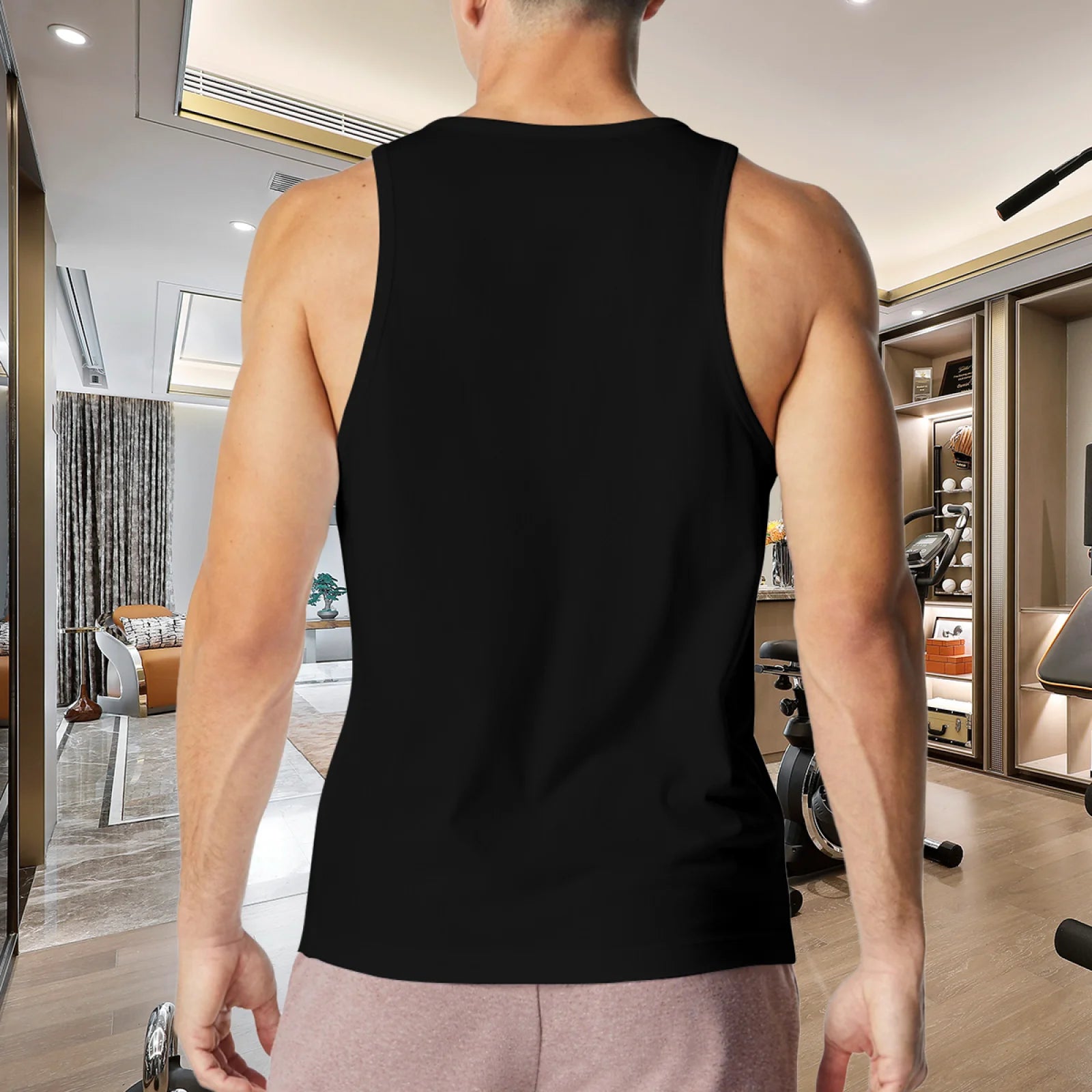 Men's Cool Dragon Head Tank Top, Y2K Grunge Aesthetic Black Sleeveless Shirt, Edgy Flame Monster Graphic Gym Vest, Summer Casual Muscle Tee